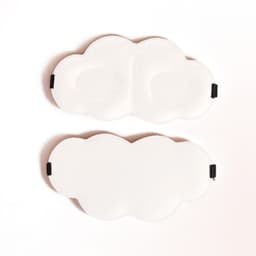 3D Cloud Sleep Mask - Mjuk & Andningsbar Ögonmask för Sidosovare Beige