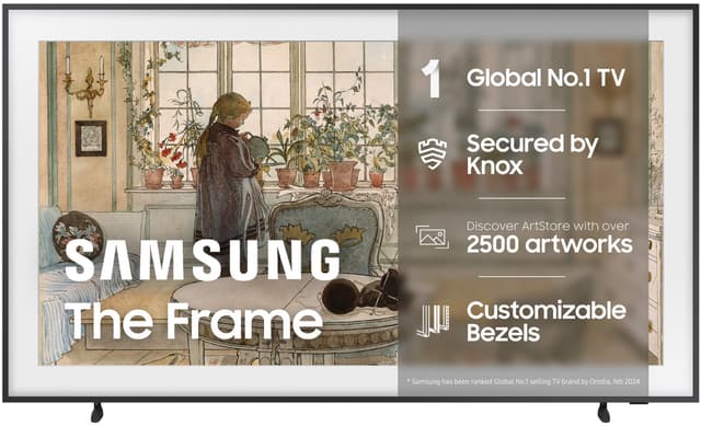Tele Frame Samsung 55” The Frame 4K QLED älytelevisio (2024) - Gigantti