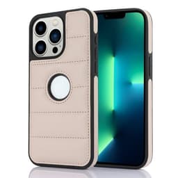Takakuori iPhone 13 Pro Maxille - musta/prikoosi