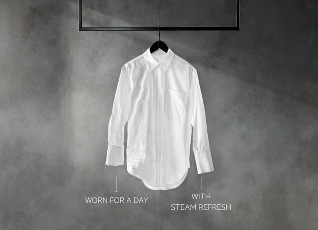 Vähemmän silittämistä. Raikastetut vaatteet.