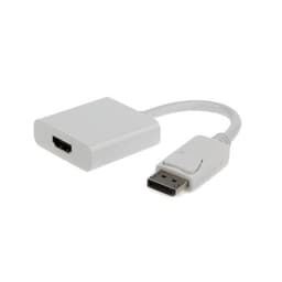 Cablexpert DisplayPort til HDMI Adapter - Hvit, 4K UHD-kompatibel