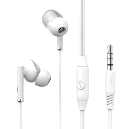 XO In-Ear-kuulokkeet mikrofonilla ja 3,5 mm:n liitännällä - Valkoinen