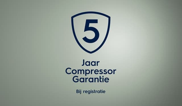 Viiden vuoden takuu kompressorille.