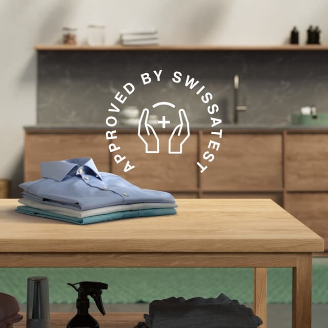 Fjerner mere end 99,99% af bakterier og vira* fra tøj