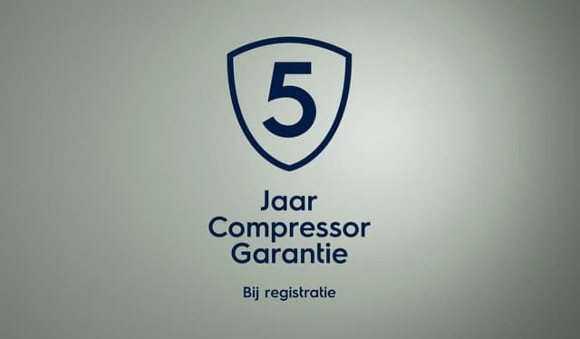 Kompressorn har 5 års garanti