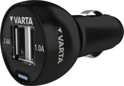 Billader 2-ttganger 3.4 A USB Sort