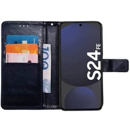 Lommebokdeksel 3-kort Samsung Galaxy S24 FE - Mørkeblå