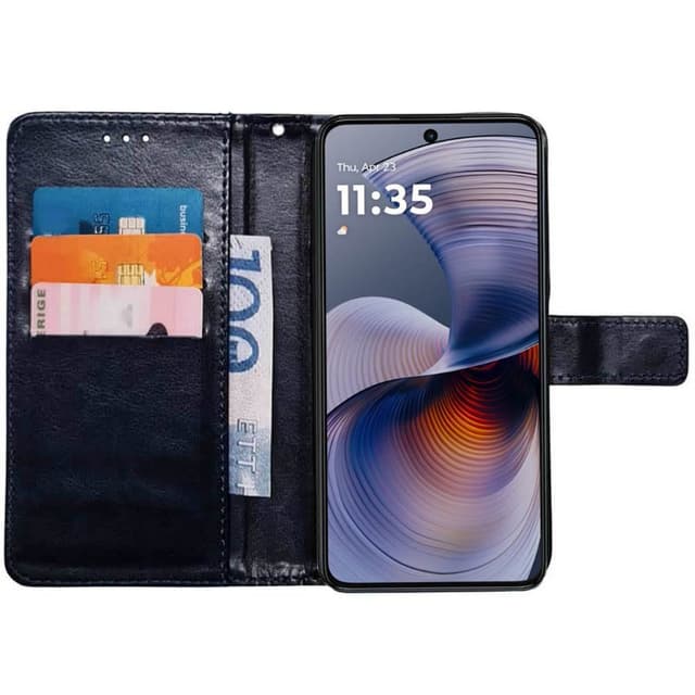 Plånboksfodral 3-kort Motorola G55 - Mörkblå