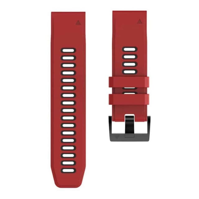 Twin kellon ranneke Garmin Fenix 8 Pro (51mm) - Punamusta