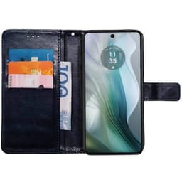 Plånboksfodral 3-kort Motorola Moto E14 - Mörkblå