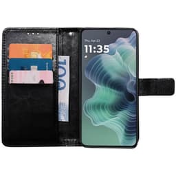 Wallet cover 3-kort Motorola G35 - Sort