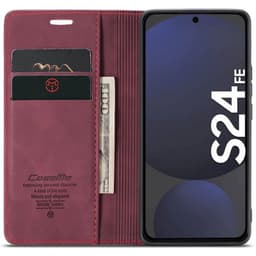 CaseMe puhelimenkotelo 013 Samsung Galaxy S24 FE - Viininpunainen