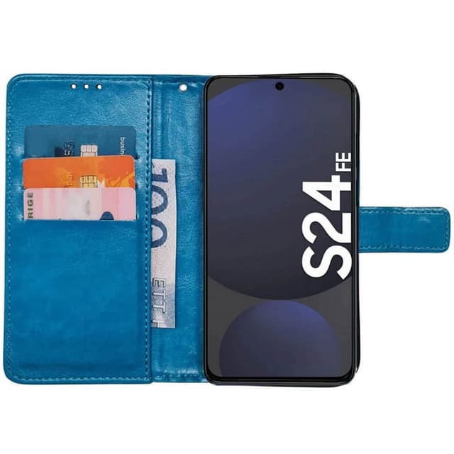 Lommebokdeksel 3-kort Samsung Galaxy S24 FE - Lyseblå