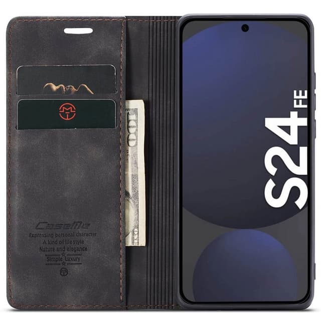 CaseMe mobilcover 013 Samsung Galaxy S24 FE - Sort
