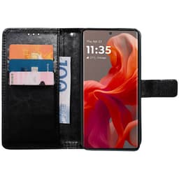 Plånboksfodral 3-kort Motorola Moto G85 - Svart