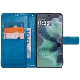 Plånboksfodral 3-kort Motorola G35 - Ljusblå