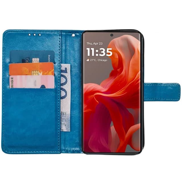 Lompakkokotelo 3-kortti Motorola Moto G85 - Vaaleansininen