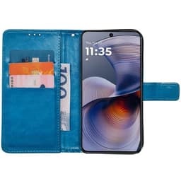 Wallet cover 3-kort Motorola G55 - Lyseblå