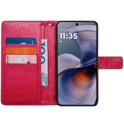 Plånboksfodral 3-kort Motorola G55 - Rosa