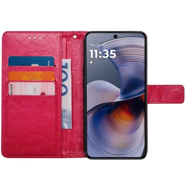 Plånboksfodral 3-kort Motorola G55 - Rosa