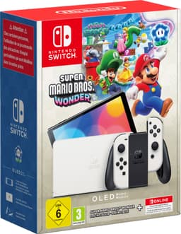 Nintendo Switch OLED spillekonsol med Mario Wonder