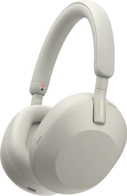 Sony WH-1000XM5 trådlösa around-ear hörlurar (vita)