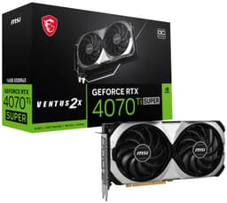 MSI GeForce RTX4070 Ti SUPER 16G VENTUS 2X OC grafikkort