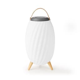Nedis Bluetooth-högtalare med stämmningsbelysning | 6 timmar | Ambient design | 60 W | Mono | RGB / Varm Vit | IPX5 | Synkroniseringsbar | Grå / Vit