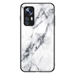 SKALO Xiaomi 12 Marmor Härdat Glas TPU-skal - Motiv 6