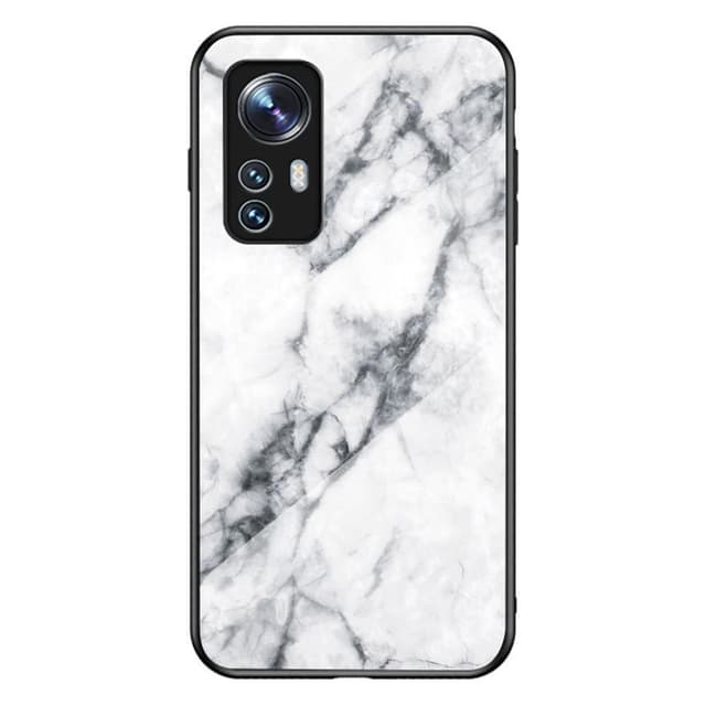 SKALO Xiaomi 12 Marmor Härdat Glas TPU-skal - Motiv 6