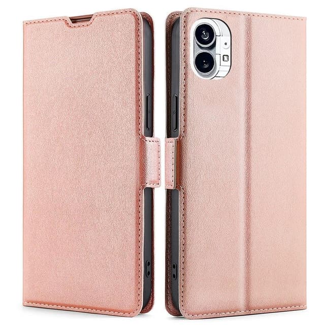 SKALO Nothing Phone (1) Ultratunn Premium Plånboksfodral - Roséguld