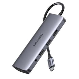 USB Type-C -keskitin, jossa on kortinlukija, VGA, Ethernet ja HDMI-portti