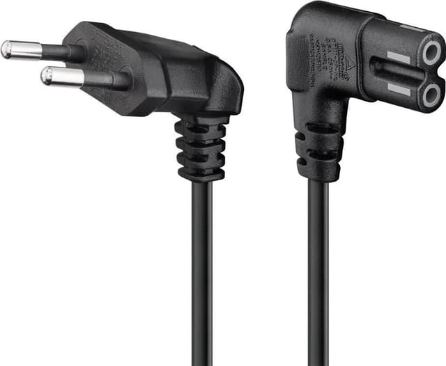 Goobay Euro-anslutningskabel, 3 m, svart