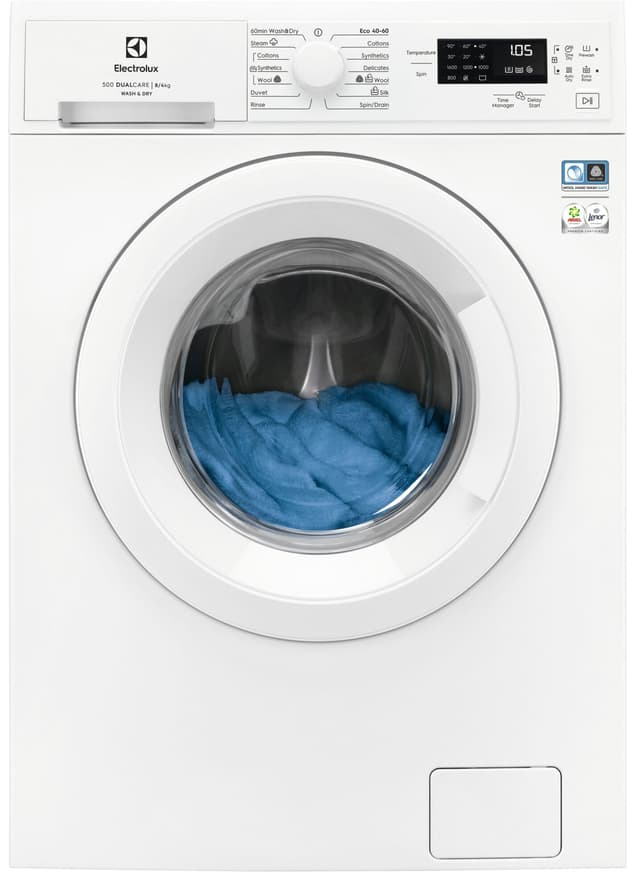 Electrolux Kombineret vaskemaskine/tørretumbler EW2W84E62E billede 1