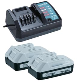 Makita Bag for HP457DWE inkl. 2 BL1815G 18V 1,5Ah batterier + 1 lader DC18WA (ingen maskin inkludert)
