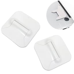 Kannettava näppäimistöteline ABS White 2 kpl