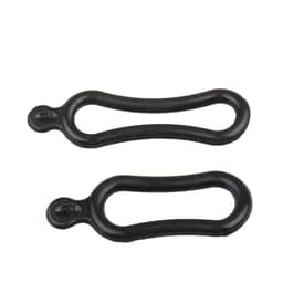 Sykkel Silikon Mount Band Sykkel Lett Gummi Band Bike Light Strap Pair Svart