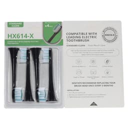Ersättningstandborsthuvuden 4-pack Svart Philips 614-X