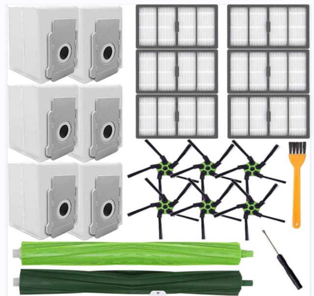 Hauptbürsten-Seitenbürstenfilter für iRobot Roomba S9 (9150) S9 S9 Plus (9550), Staubsauger