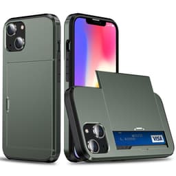 SKALO iPhone 14 Armor Cover kortholder - Grøn