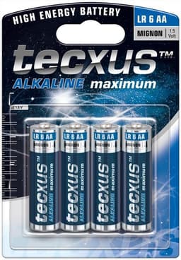 Tecxus LR6/AA (Mignon) batteri, 4 stk. blister
