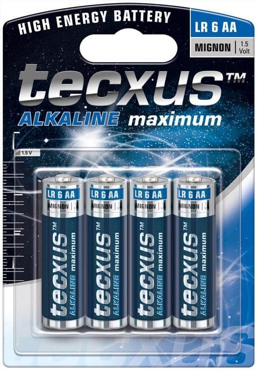 Tecxus LR6/AA (Mignon) batteri, 4 stk. blister