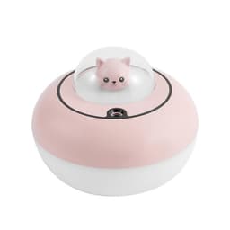 Luftfugter UFO kat design med farvede lys Lys pink