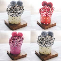 Dam Fuzzy Slipper Socks 3 par Flerfarget 26x8 cm