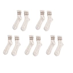 Myk vintersokk 5-par Beige