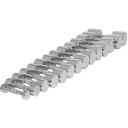 Gorilla Sports Dumbbells Chrome 2 x 9 kg
