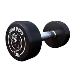 Gorilla Sports Dumbbells GS Rubber - 2,5-40 kg 7,5 kg
