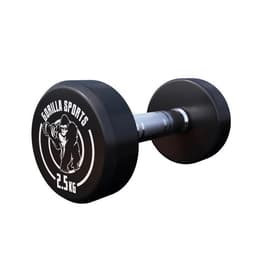Gorilla Sports Håndvægte GS Gummi - 2,5-40 kg 2,5 kg