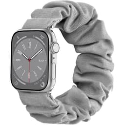 Scrunchie Elastisk armbånd Apple Watch 8 (45mm) - Grå