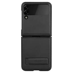 Nillkin Qin Vegansk Lær Deksel Samsung Galaxy Z Flip 4 - Sort